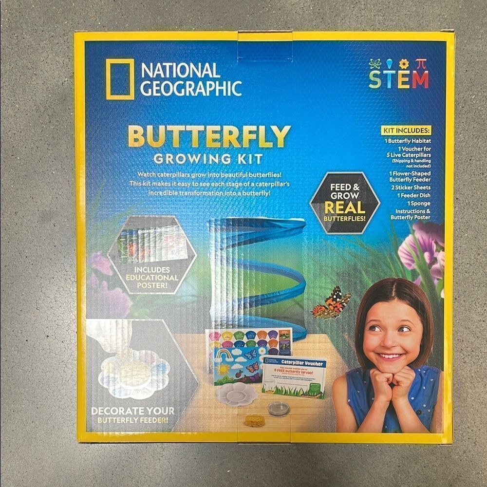National Geographic Blue Butterfly Learning Kit